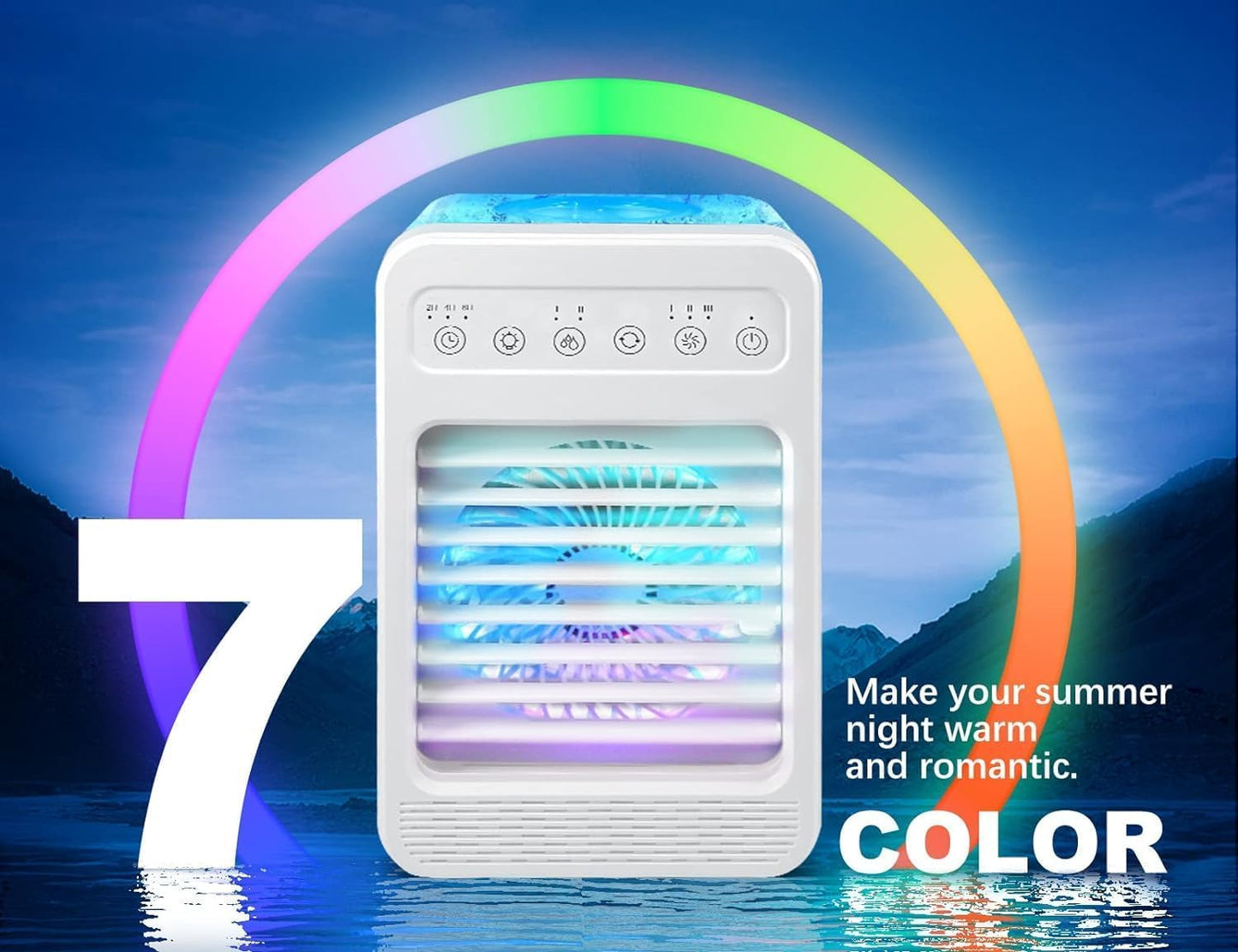 Portable Air Conditioner - Touch Screen Personal Evaporative Air Cooler