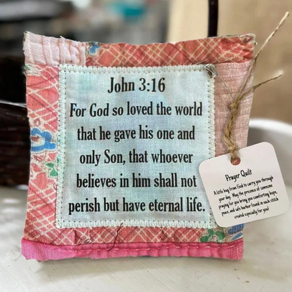 Prayer Quilt With Cross (Buy 2 Get 1 FREE)