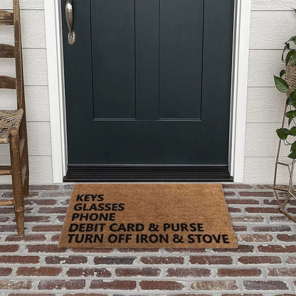 Funny Reminder Doormat