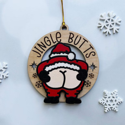 Jingle Butts Funny Holiday Ornament