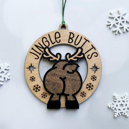 Jingle Butts Funny Holiday Ornament