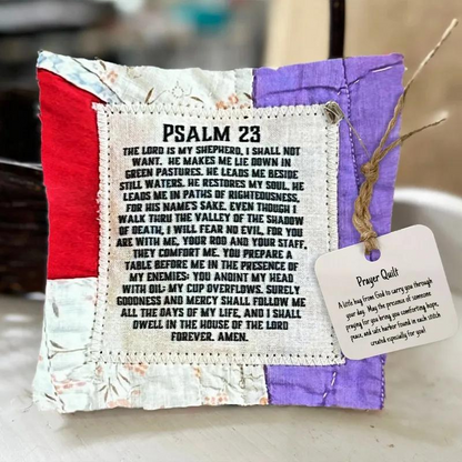 Prayer Quilt With Cross (Buy 2 Get 1 FREE)