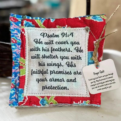 Prayer Quilt With Cross (Buy 2 Get 1 FREE)