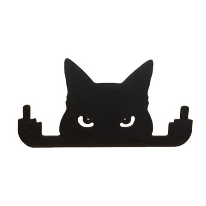 Middle Finger Black Cat Decoration