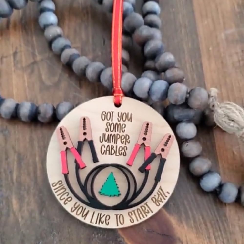 Got You Some Jumper Cables Christmas Ornament
