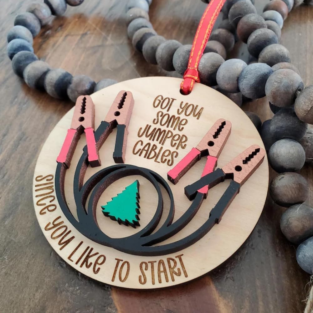 Got You Some Jumper Cables Christmas Ornament
