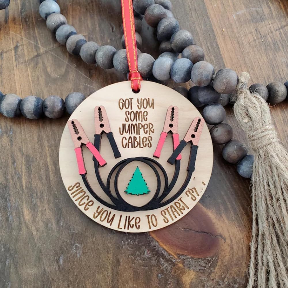 Got You Some Jumper Cables Christmas Ornament