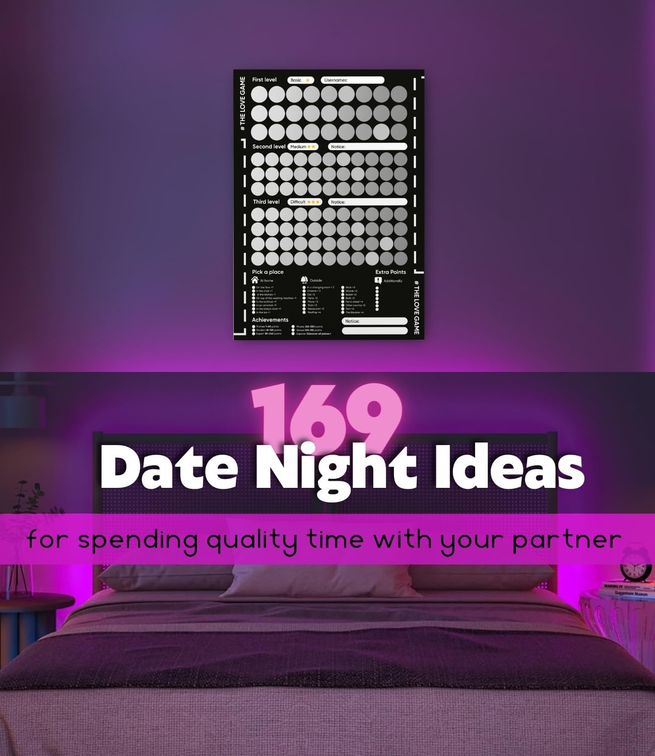 169 Romantic Revelations: Scratch-Off Date Night Adventure Poster