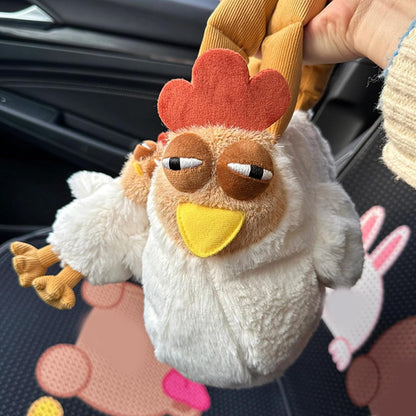 Funny Cartoon Chicken Plush Handbag