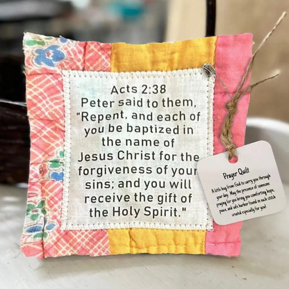 Prayer Quilt With Cross (Buy 2 Get 1 FREE)