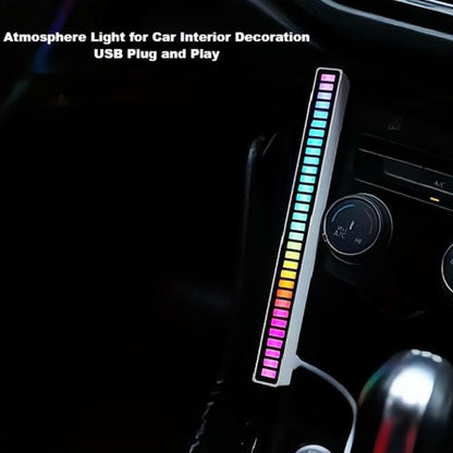 Voice-Activated Music Sync Atmosphere RGB LED Light Bar