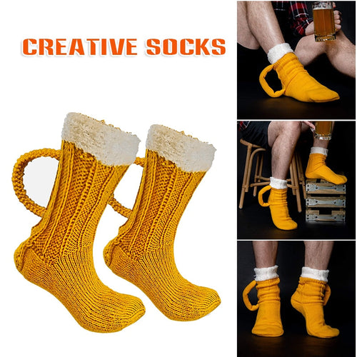 3D Beer Mug Socks