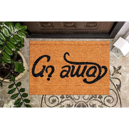 Modern Doormat Welcome-Go Away Come In Doormat