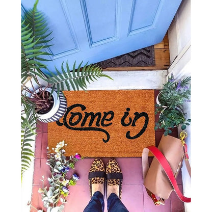 Modern Doormat Welcome-Go Away Come In Doormat