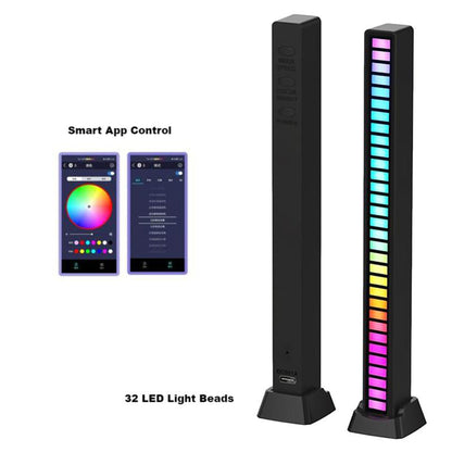 Voice-Activated Music Sync Atmosphere RGB LED Light Bar