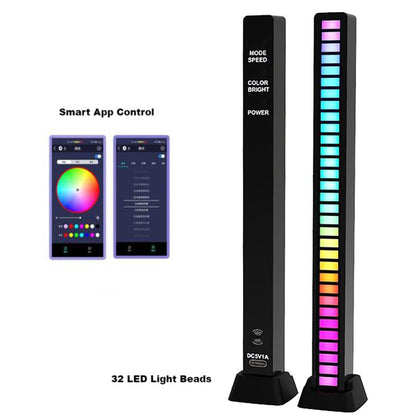 Voice-Activated Music Sync Atmosphere RGB LED Light Bar