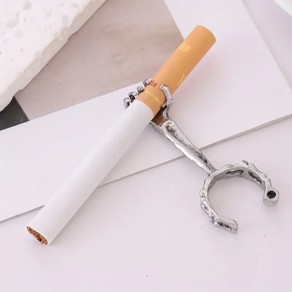 Hand Bone Cigarette Holder Ring