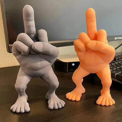 Middle Finger Figure With Legs