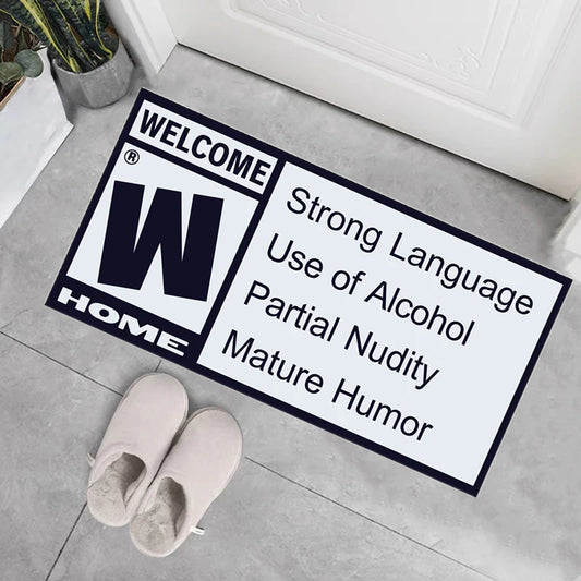 Mature Rating Welcome Doormat