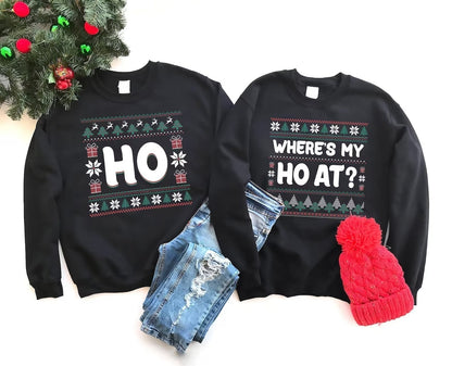 Where's My Ho At Couples Sweatshirt Set