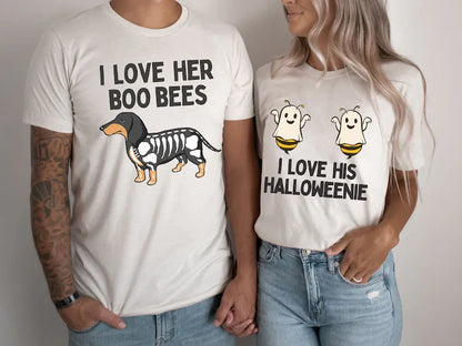 Spooky Couple Halloween Shirts