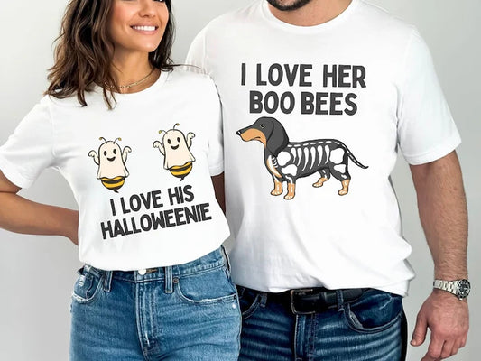 Spooky Couple Halloween Shirts