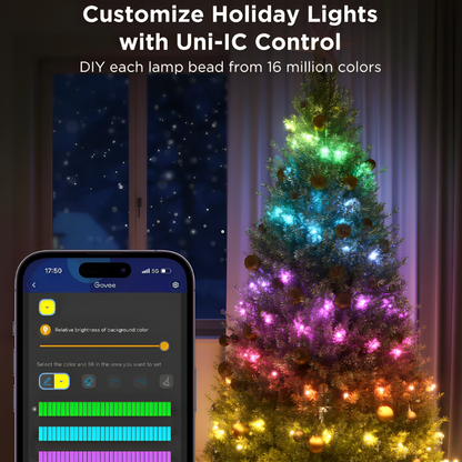 Smart Christmas tree lights (App Control)